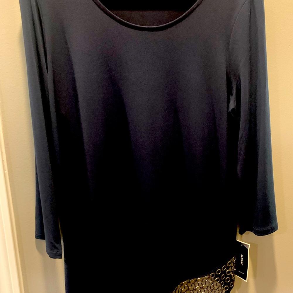 Alfani Tunic in Dark Navy Blue Size L